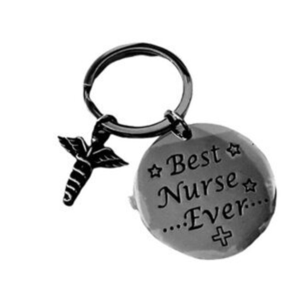 Udobuy Nurse Appreciation Keychain Silver